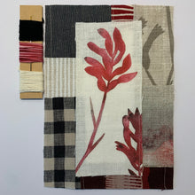 Load image into Gallery viewer, Slow Stitching Kit - Burgundy Kangaroo Paw I
