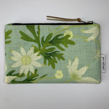 Load image into Gallery viewer, Small Clutch - Flannel Flower Mint
